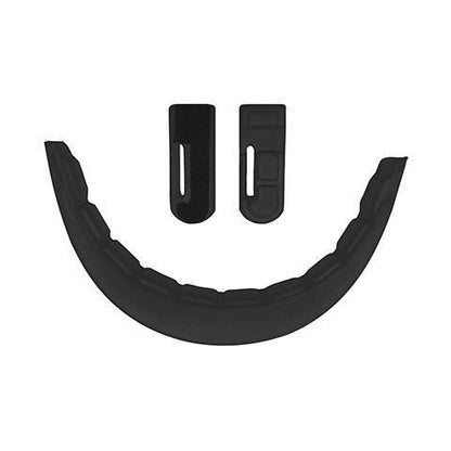 Rip It Padding for Defense Softball Fielder's Mask: DGPAD by Rip It features a black curved chin guard and two matching rectangular strap clips, shown on a white background.