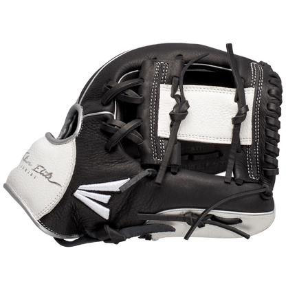 The Easton Future Elite 11" Baseball Glove (FE11-BKWH) is a black and white youth glove from Easton, crafted for young players who want style and top performance on the field.