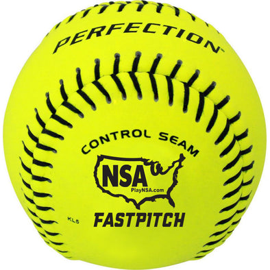 Baden NSA Perfection 12" 47/375 Leather Fastpitch Softballs: FPN12