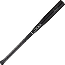 The AXE Pro Maple Youth Wood Baseball Bat: L116J features a big-barrel profile, black finish, textured grip handle, and the AXE brand name in white near the barrel.