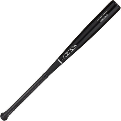 The AXE Pro Maple Youth Wood Baseball Bat: L116J features a big-barrel profile, black finish, textured grip handle, and the AXE brand name in white near the barrel.