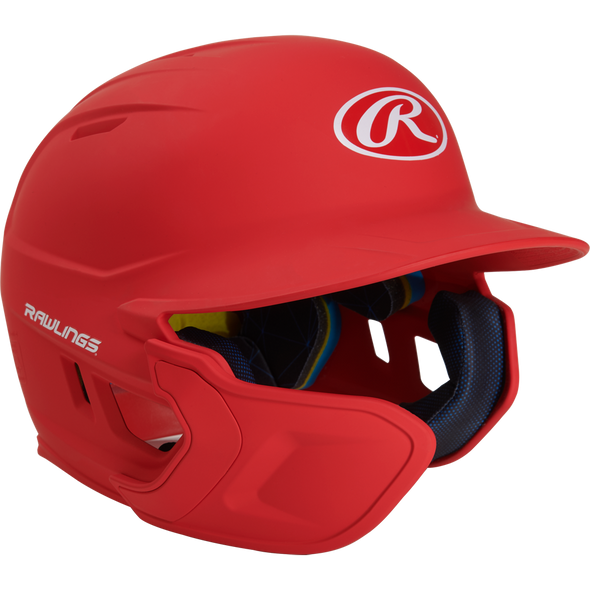Rawlings Mach Matte Batting Helmet with EXT Flap: MACHEXT