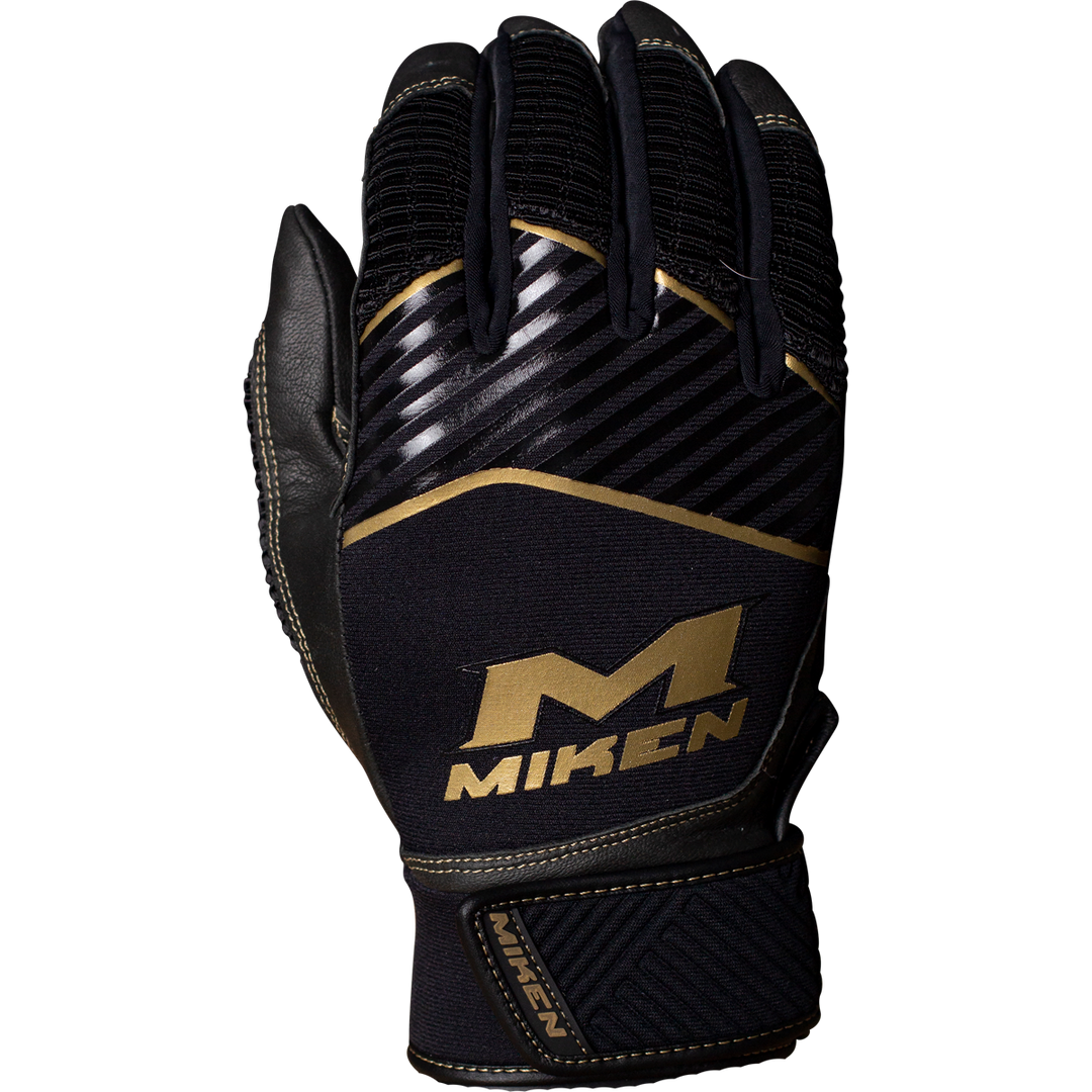 Miken Adult Batting Gloves: MBGGLD