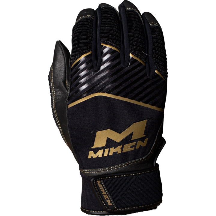 Miken Adult Batting Gloves: MBGGLD