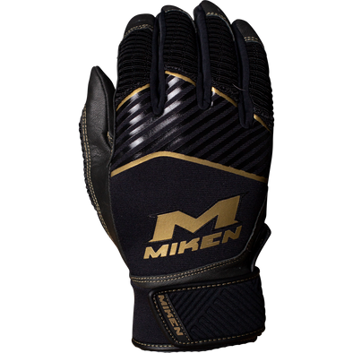 Miken Adult Batting Gloves: MBGGLD