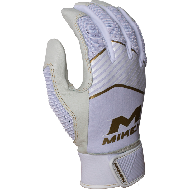 Miken Adult Batting Gloves: MBGGLD