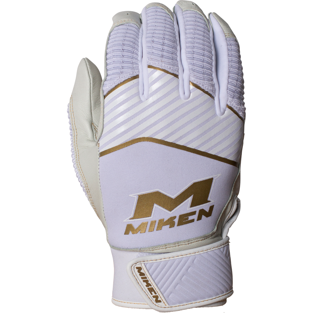 Miken Adult Batting Gloves: MBGGLD