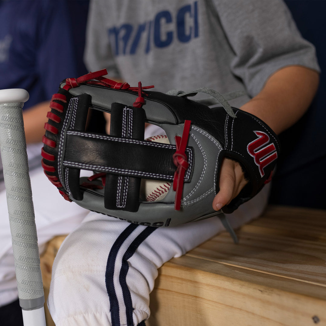 Marucci Caddo S Type 11" Baseball Glove: MFGCADD1100-GY/R