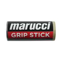 The Marucci Grip Stick: MGRIPSTK is a black and red tube with white text, designed by Marucci to enhance bat grip and improve gripping power on any bat handle.