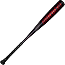 A used 2021 Marucci CAT9 (-8) 2 3/4" USSSA Baseball Bat (MSBC98), a black one-piece alloy bat featuring bold red text.