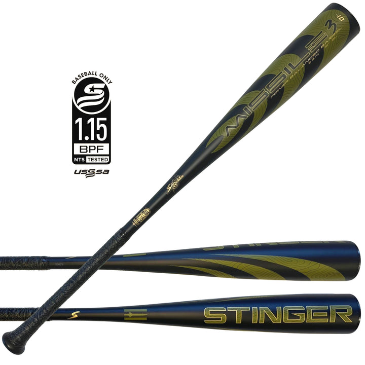 2023 Stinger Missile 3 -8 (2 3/4") USSSA Baseball Bat: MISSILE38