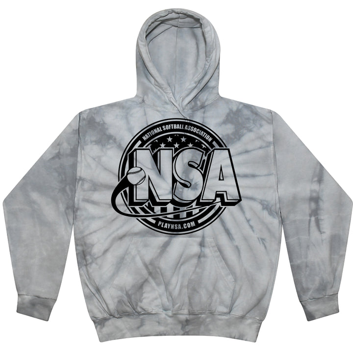 National Softball Association NSA Crest Tie Dye Hoodie