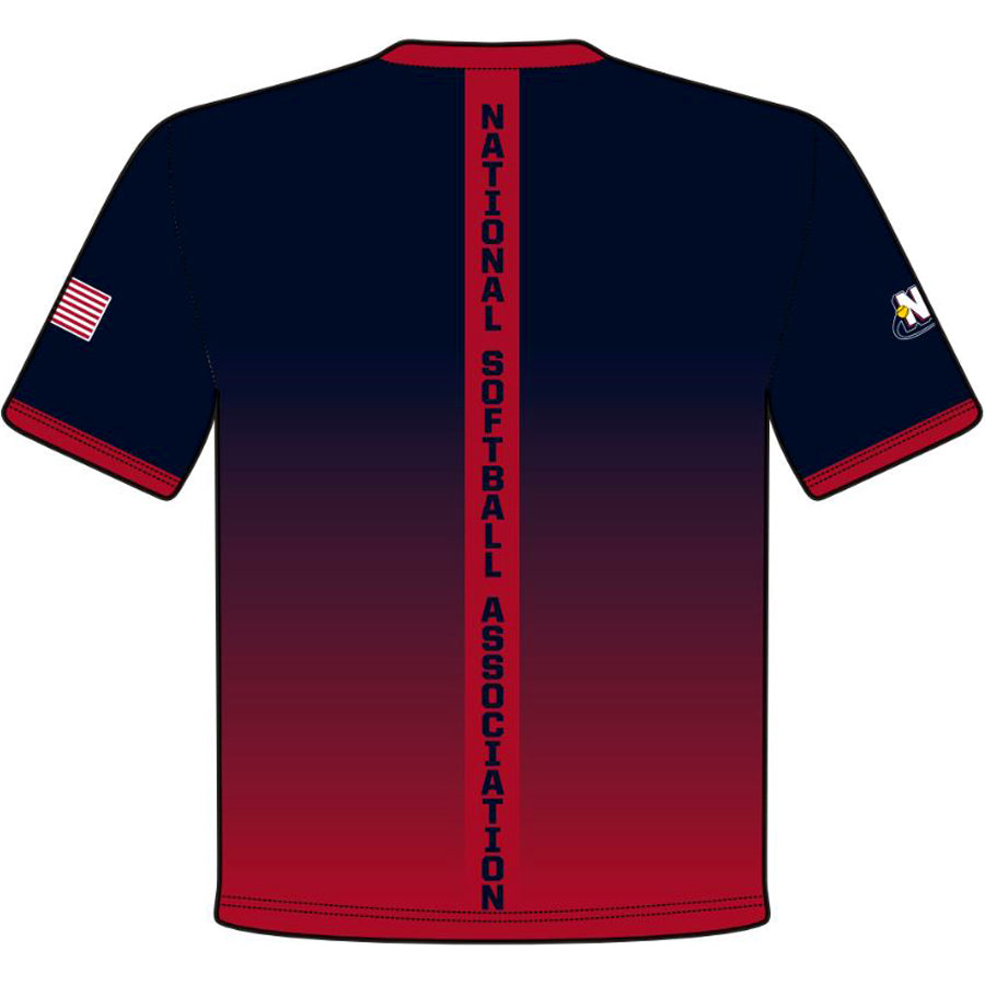 National Softball Association NSA Fade Sublimated Short Sleeve Shirt