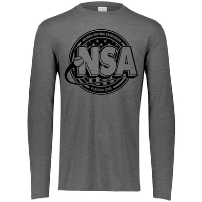 National Softball Association NSA Tone Tri Blend Long Sleeve Shirt