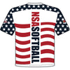 National Softball Association NSA Flag Sublimated Short Sleeve Shirt