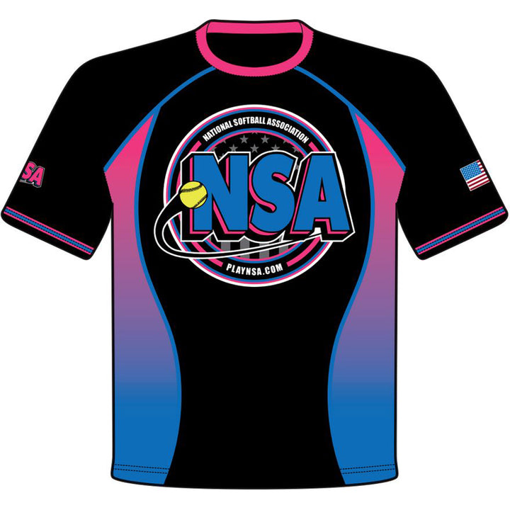 National Softball Association NSA VICE Sublimated Short Sleeve Shirt