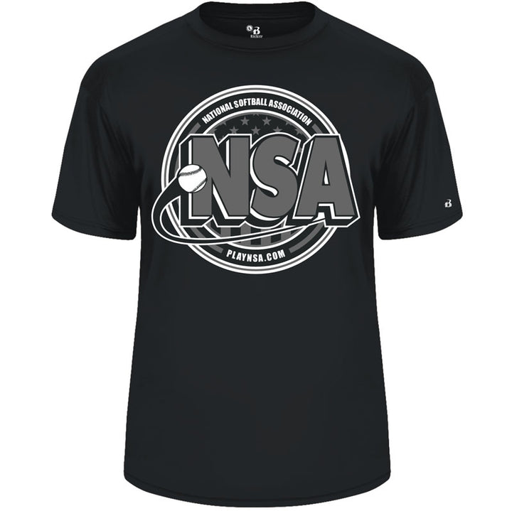 National Softball Association NSA Splitter Dry Fit Short Sleeve Shirt