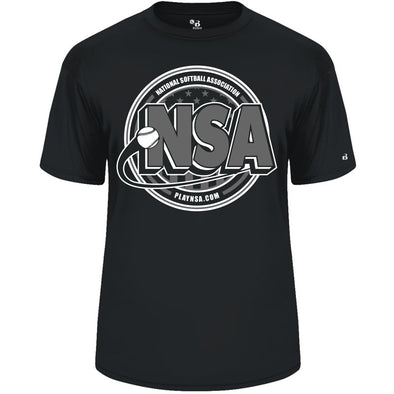 National Softball Association NSA Splitter Dry Fit Short Sleeve Shirt