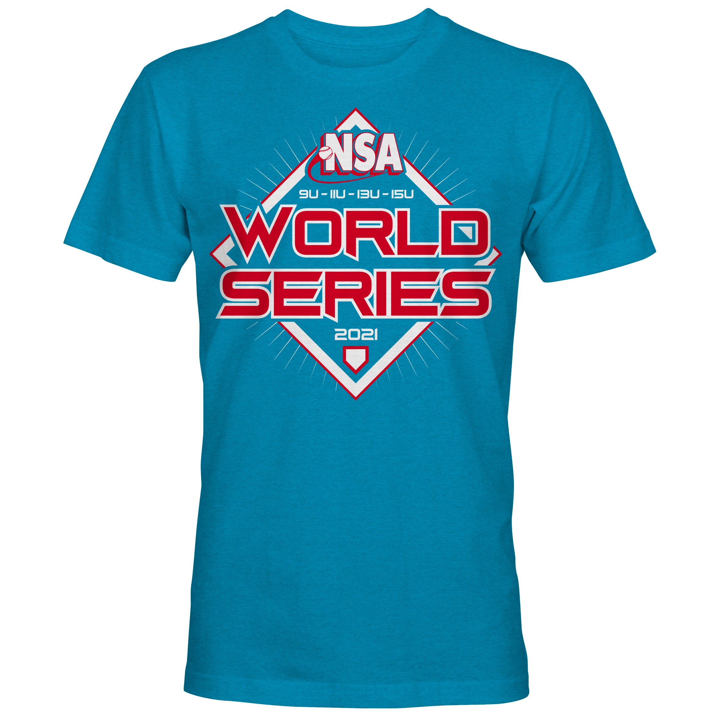 DSG Apparel 2021 NSA Odd Age World Series Fastpitch Tournament T-Shirt Large / Sapphire Heather Blue