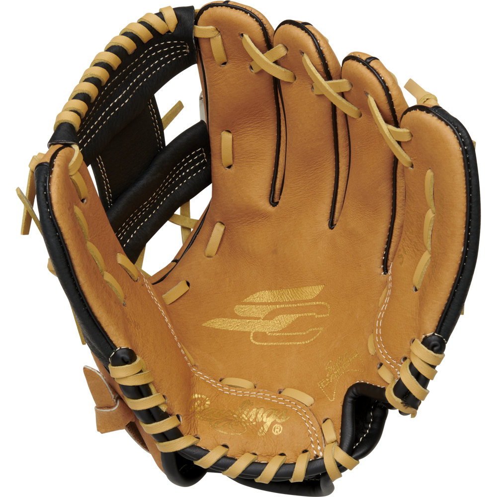 The Rawlings Sure Catch 10" Youth Baseball Glove (SC100TBI) by Rawlings is shown on a white background, designed for young players seeking reliable performance.