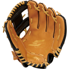 The Rawlings Sure Catch 10" Youth Baseball Glove (SC100TBI) by Rawlings is shown on a white background, designed for young players seeking reliable performance.