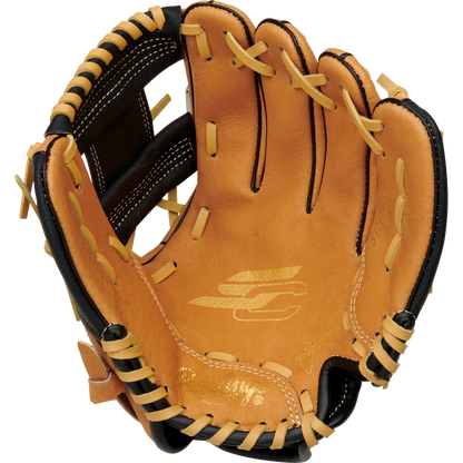 The Rawlings Sure Catch 10" Youth Baseball Glove (SC100TBI) by Rawlings is shown on a white background, designed for young players seeking reliable performance.