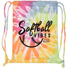 National Softball Association NSA Softball Vibes Tie Dye Drawstring Bag
