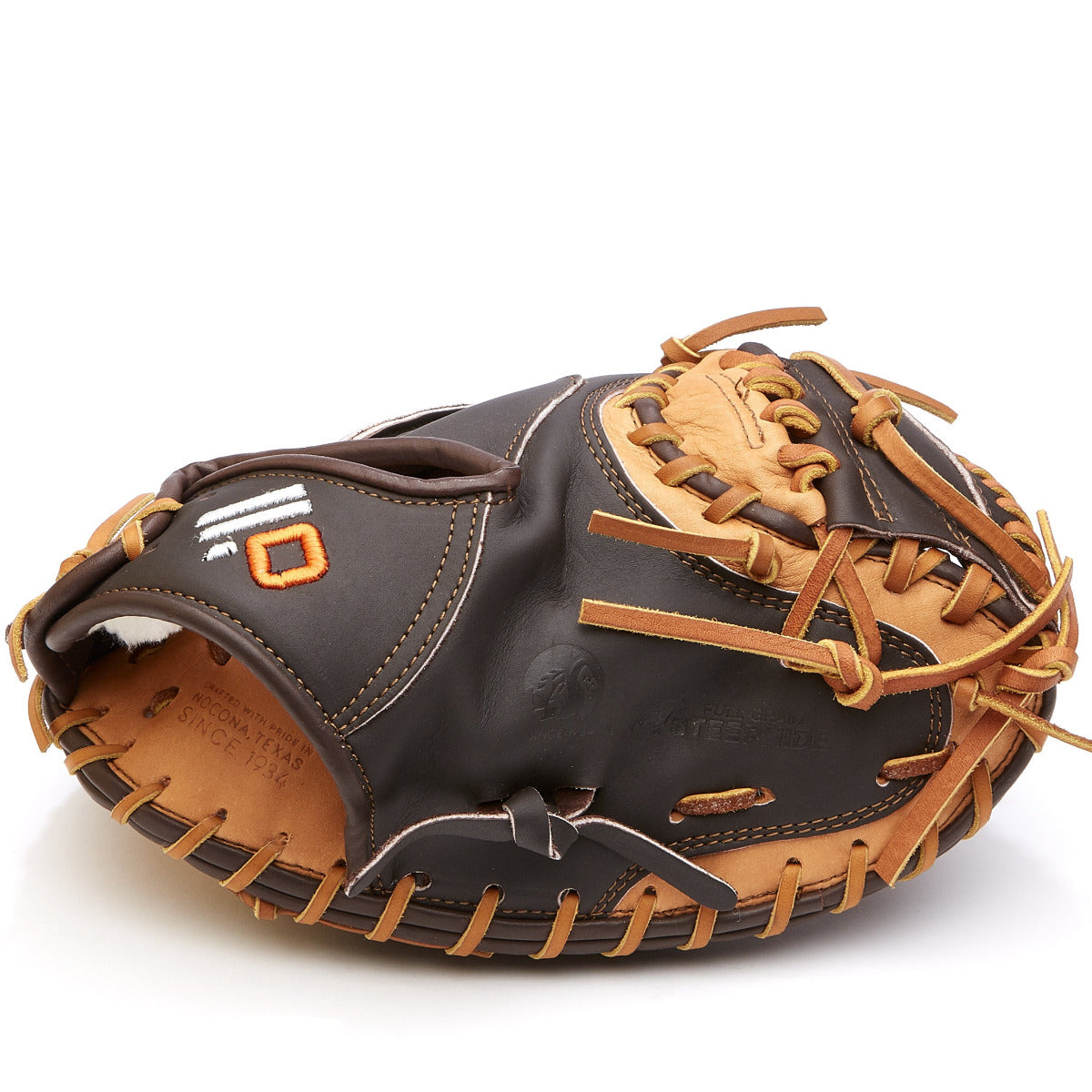 Restring catchers mitt top