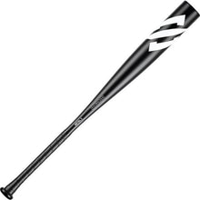 The 2022 StringKing Metal 2 (-3) BBCOR Baseball Bat by StringKing features a black premium alloy build, white logo, and extended barrel for optimal performance.