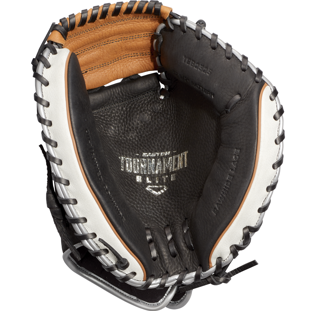 The Easton Tournament Elite 32.5" Baseball Catcher's Mitt (TEB2325) by Easton is displayed on a white background.