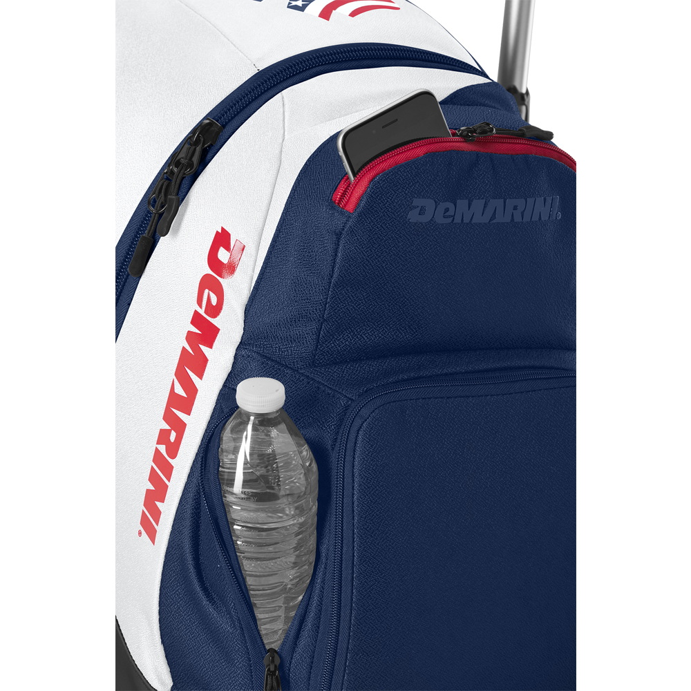 Demarini voodoo rebirth backpack red white blue best sale