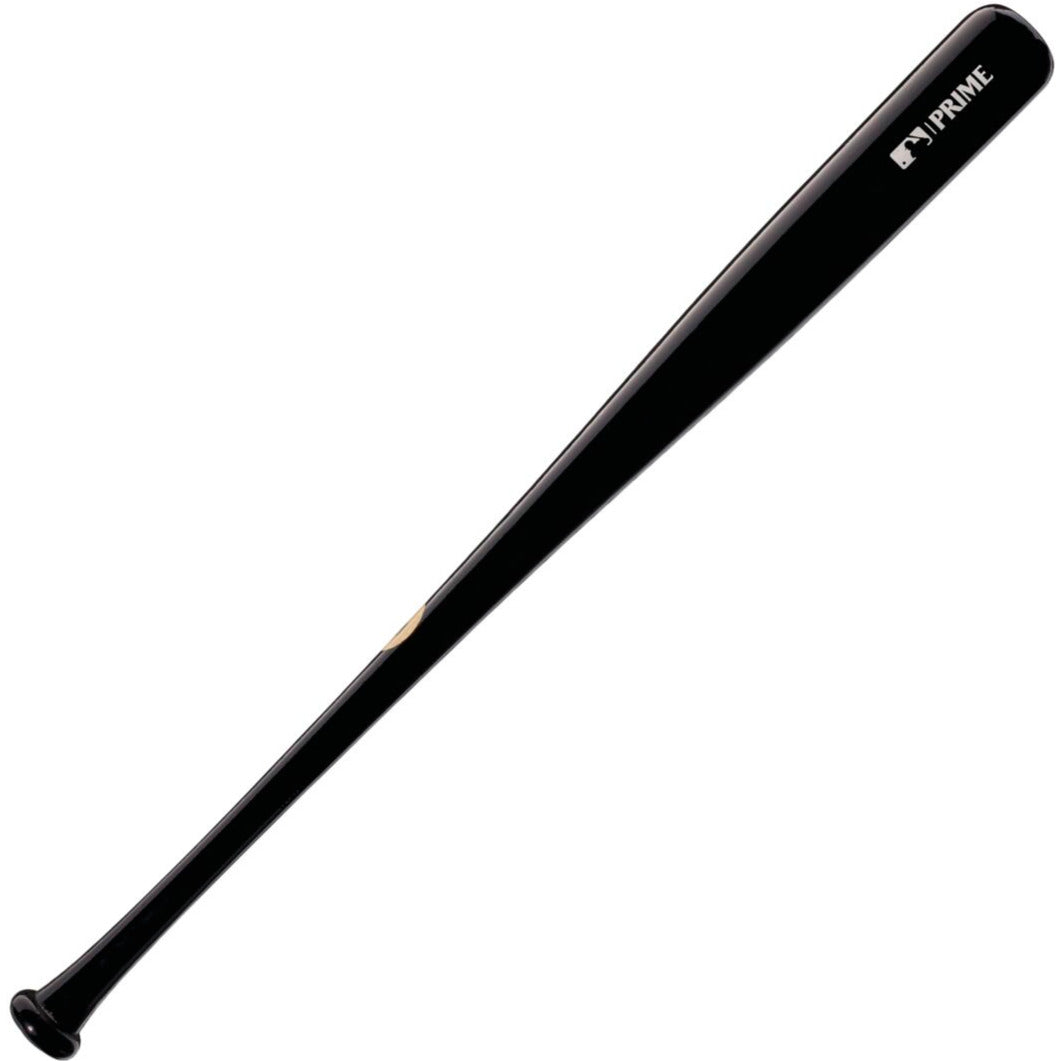 A black Louisville Slugger MLB Prime Maple DJ2 Captain Wood Baseball Bat (WBL2683010), inspired by the bat used by Derek Jeter.