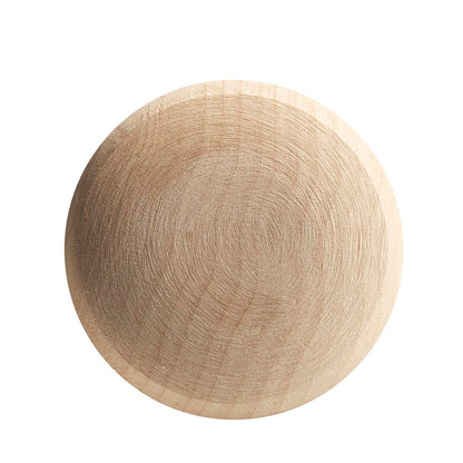 A smooth, round disc made from the same natural wood as the Louisville Slugger Genuine MIX Unfinished Baseball Bat (WBL2689010), shown against a white background.