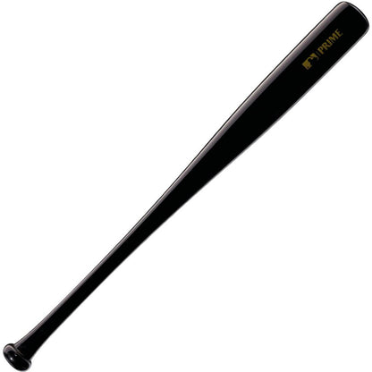 A black Louisville Slugger Youth Prime CY22 Christian Yelich Maple Wood Baseball Bat (WBL2699010) with a small gold PRIME logo near the barrel, shown on a white background.