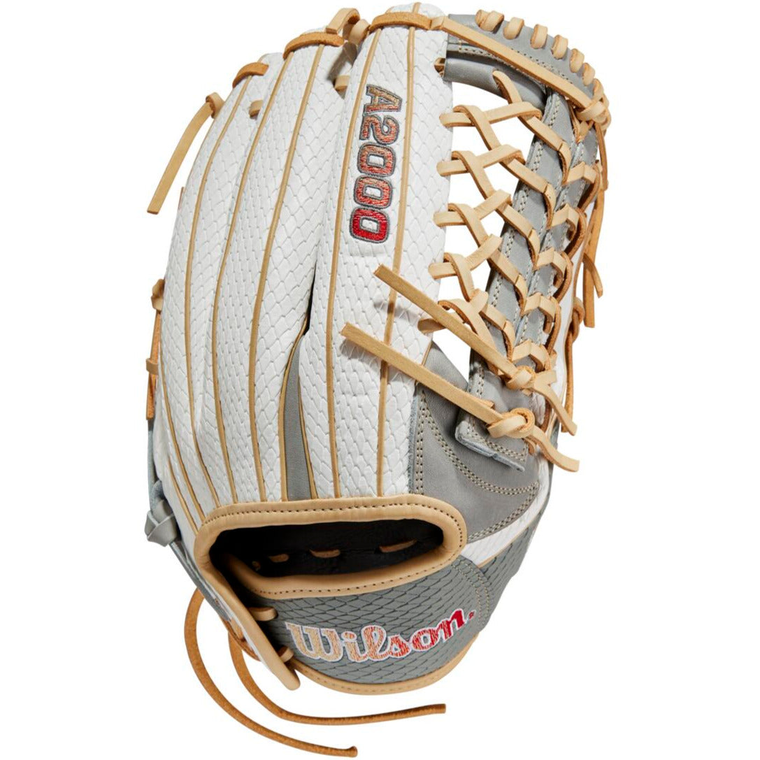Wilson elite softball glove top