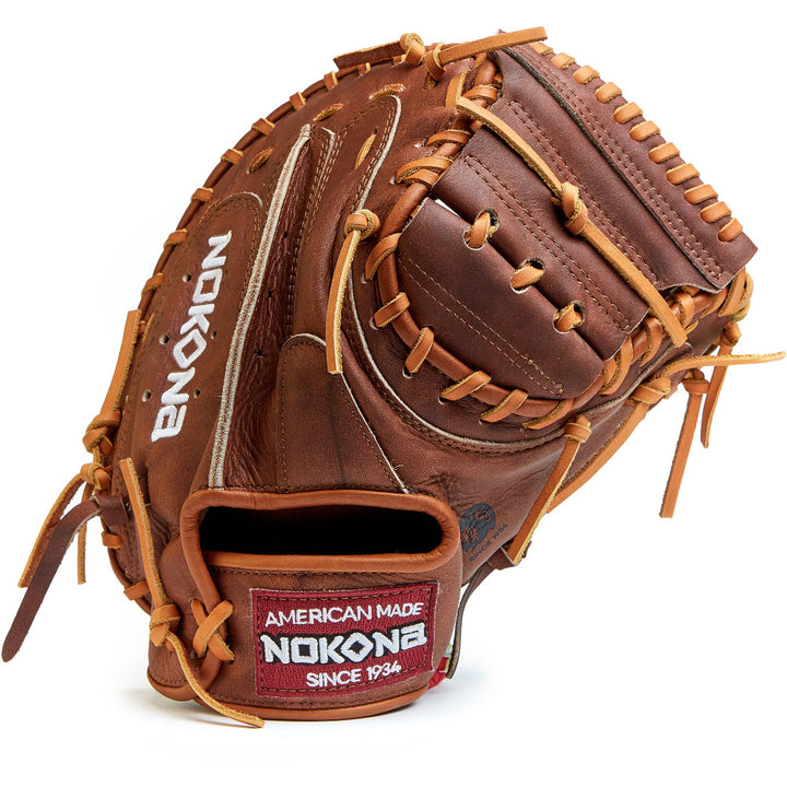 Nokona Walnut 33.5" Baseball Catcher's Mitt: W-3350C