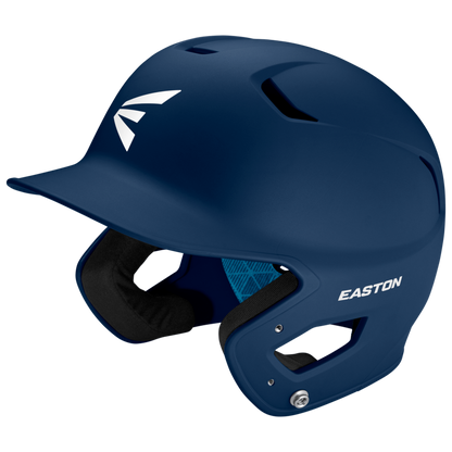 The Easton Z5 2.0 Grip Matte Solid Batting Helmet (Z52MT) offers superior protection and comfort, featuring a sleek blue design with white text.