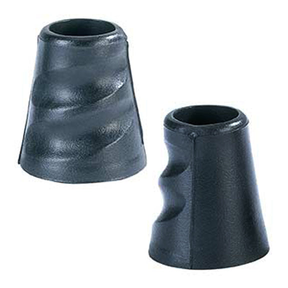Two Markwort Knobcuff Gemini II Taper (2 Pack): KCGM2B grips, black with textured, ridged surfaces and subtle finger grooves, shown upright and angled on a plain background. Brand: Markwort.