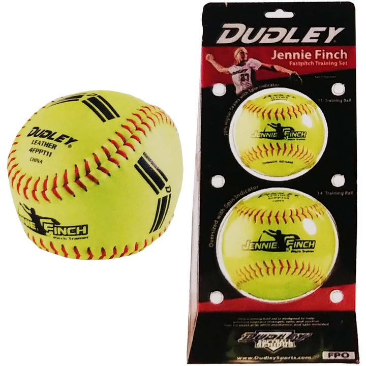 Dudley Jennie Finch Training Softballs (Set of 2): 4FPPT11R / 4FPPT12R