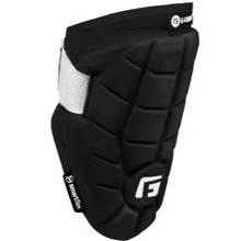 The G-Form Elite Speed Batter's Elbow Guard (EP15) features black segmented SmartFlex padding, a white elastic strap, and a white G-Form logo on the front.