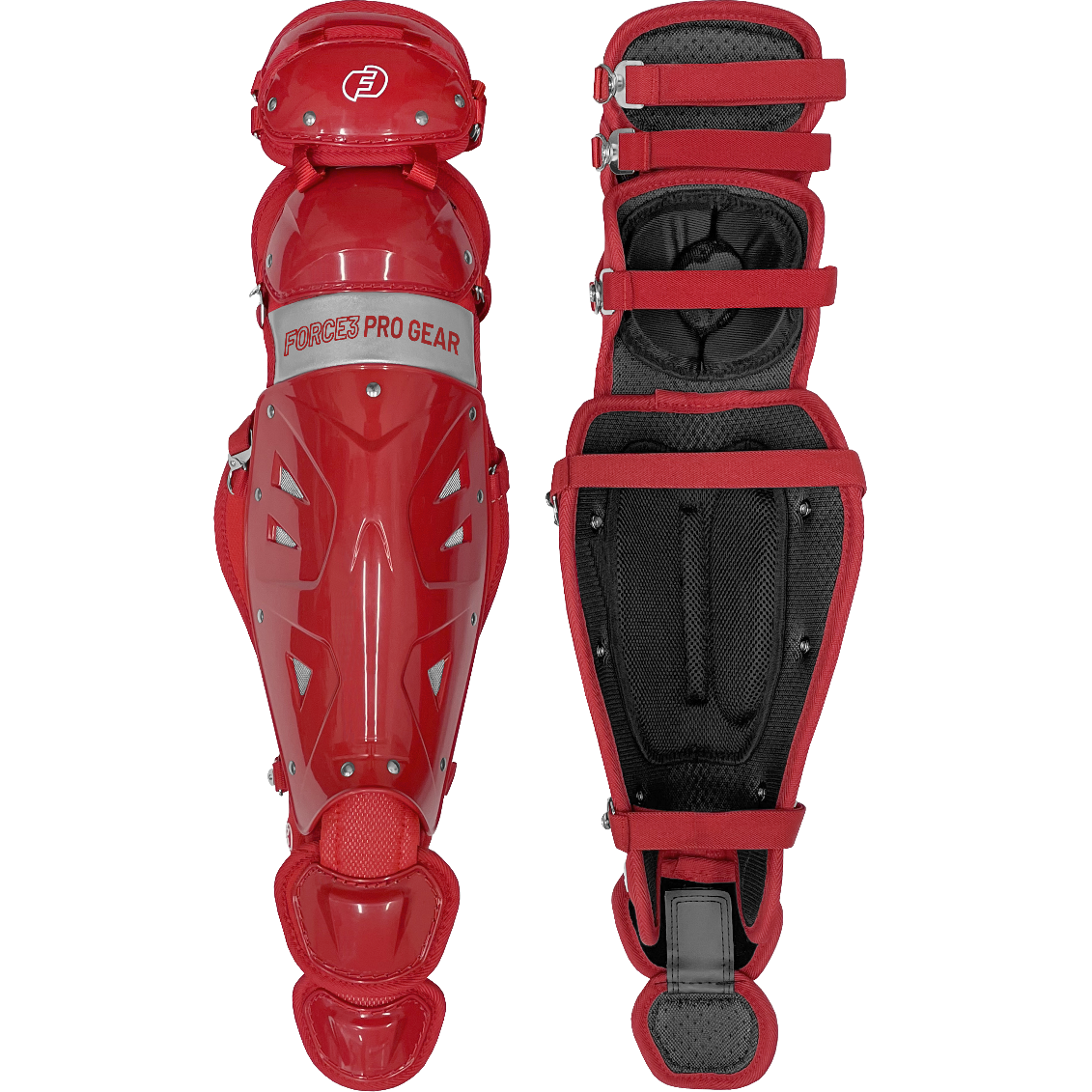 guards gear Force3 Defender Catcher Leg Guards Black / YOUTH