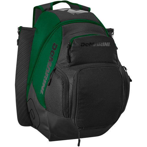 The DeMarini Voodoo OG Backpack (WB57117) is a black and green baseball backpack, ideal for carrying your gear or using as a bat bag.