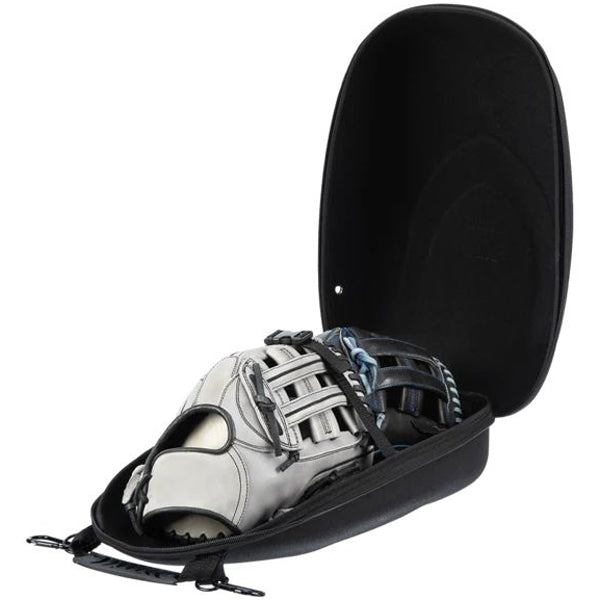 The Lizard Skins Glove Guardian - Double (BAGGD100) by Lizard Skins protects your light gray and black baseball glove in a crush-proof, rigid black case with zipper and handle.