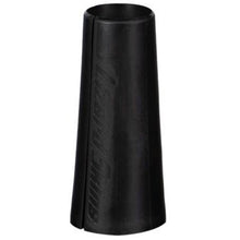 The Lizard Skins Bat Taper - Standard (BATTS100) is a black plastic grip accessory by Lizard Skins, designed to improve the comfort and grip of composite or metal bats.