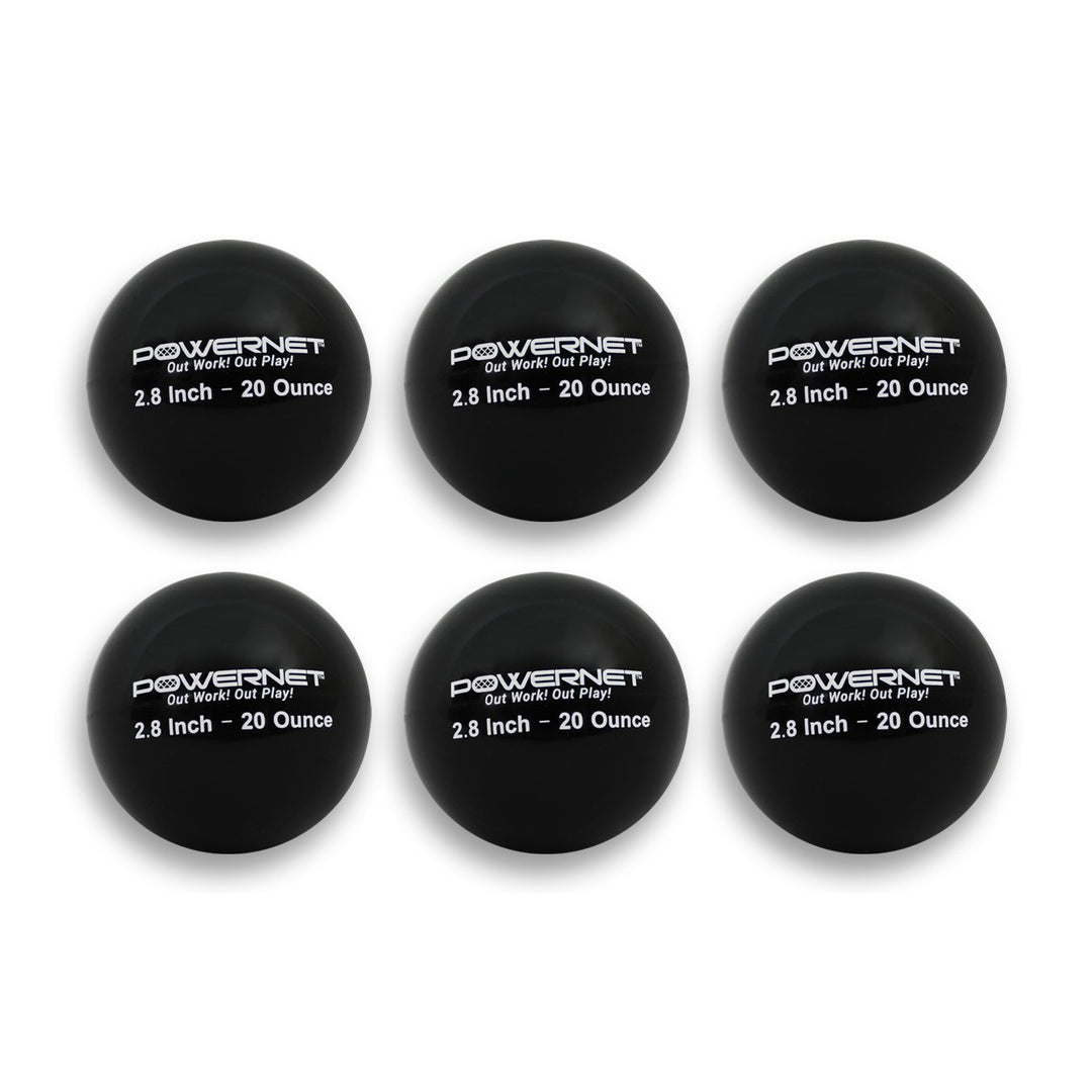 PowerNet 2.8" Weighted Hitting and Batting Training Ball (6 Pack): 1004