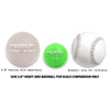 PowerNet 2" Progressive Micro Weighted Hitting and Batting Training Ball (12 Pack - 4 Weights): 1067