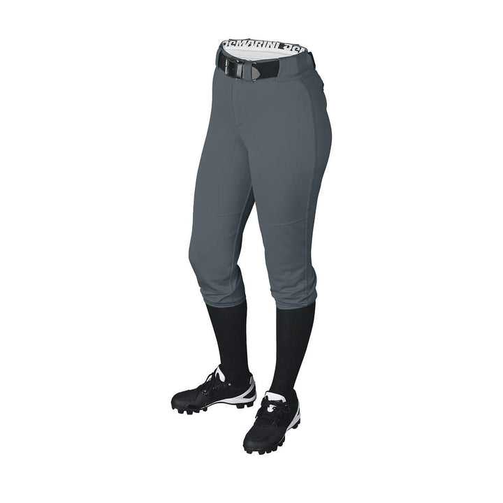 DeMarini Girl's Belted Fastpitch Softball Pants: WTD4040
